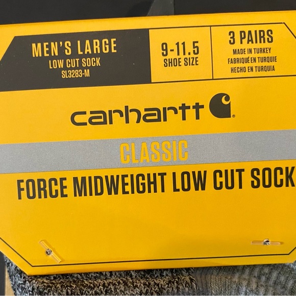 Carhartt Force Midweight Gray and Black Socks - Picture 2 of 3